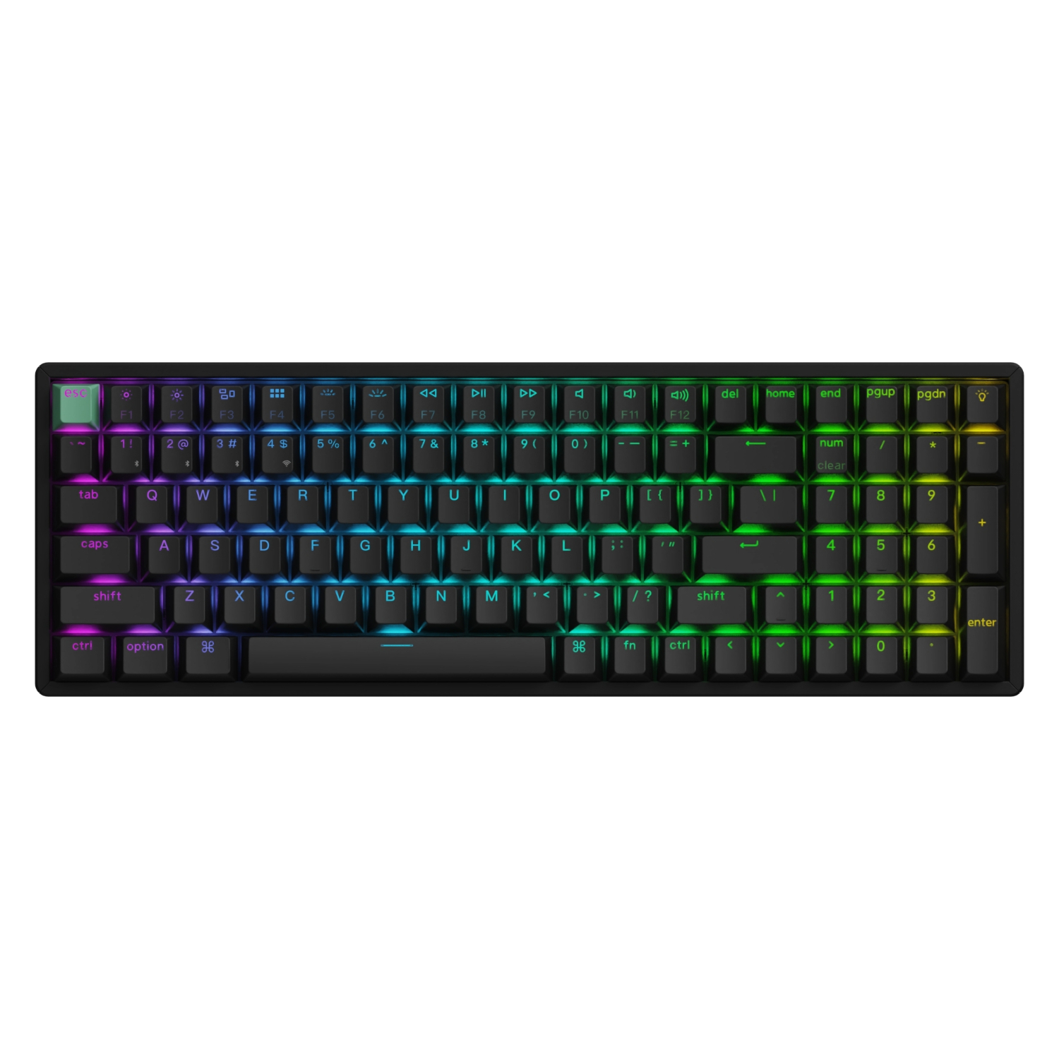 4894979016683_K4H-J1_wr-2.jpg Keychron K4 HE 96% Magnetic Switch Hot-Swap RGB Wireless Keyboard – Black - Image 1