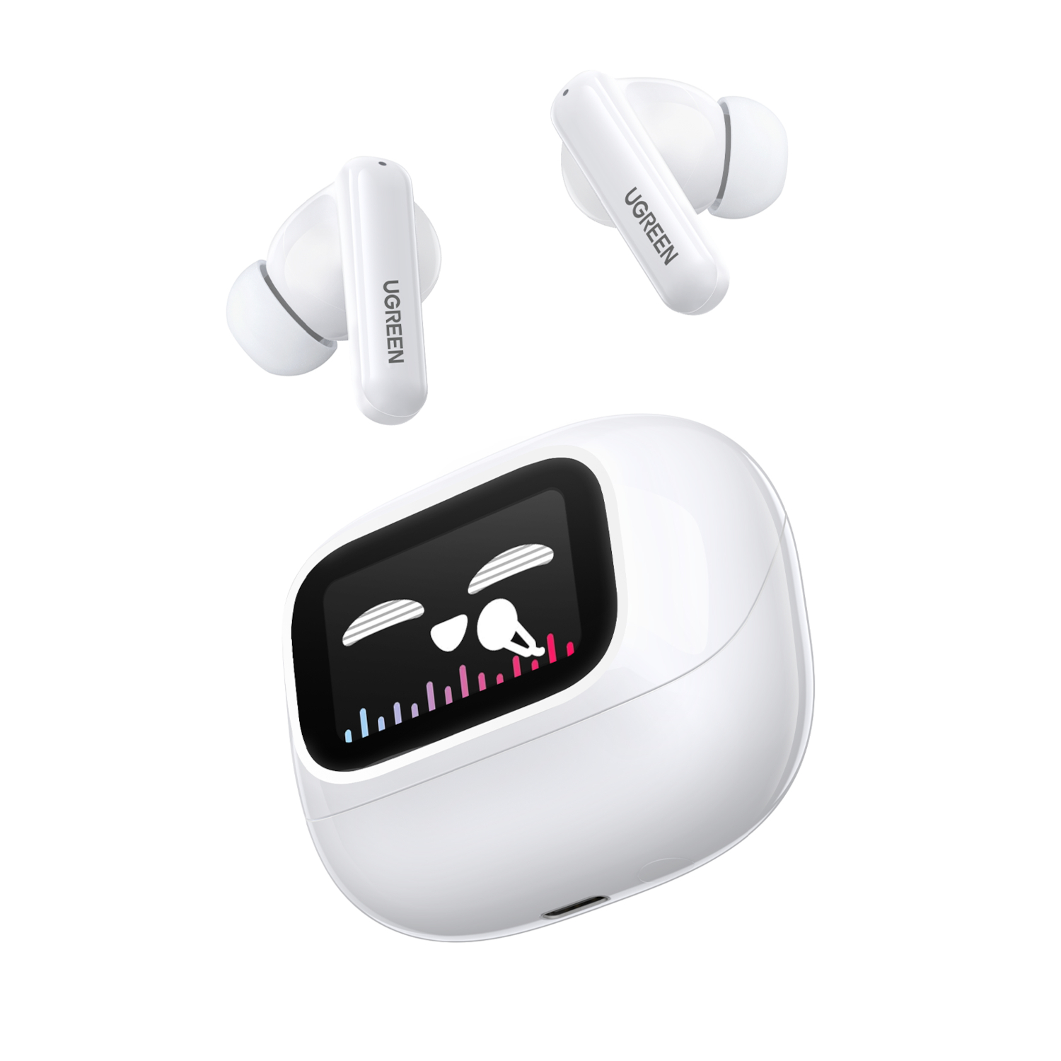 6941876251377_WS211-55137_01.jpg UGREEN EchoBuds Magic Wireless (In-Ear Earphones)–White - Image 1