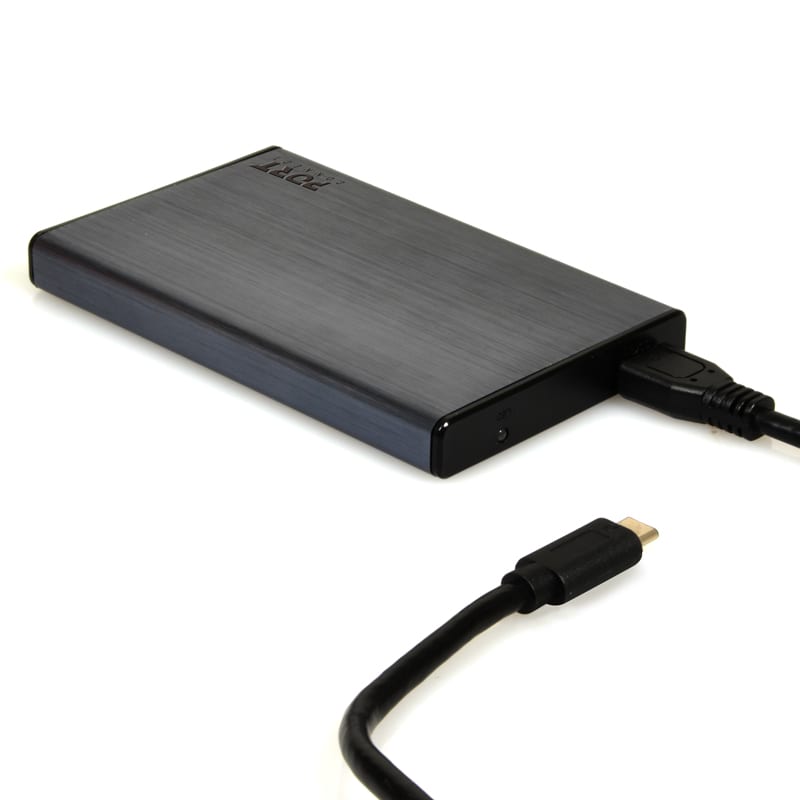 900035_wr_04.jpg Port Connect 2.5" USB-C External HDD Enclosure Black - Image 1