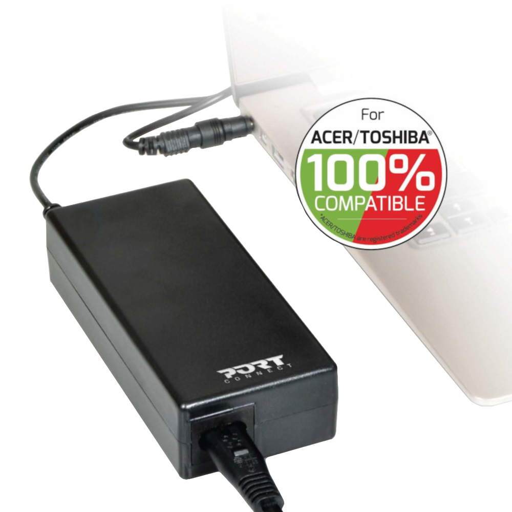 900093-ACTO_wr_01a.jpg Port Connect 65W Notebook Adapter Acer and Toshiba - Image 1