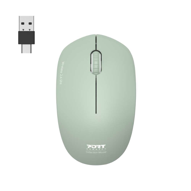 900543_wr_01.jpg Port Connect MOUSE COLLECTION II WIRELESS Olive - Image 1