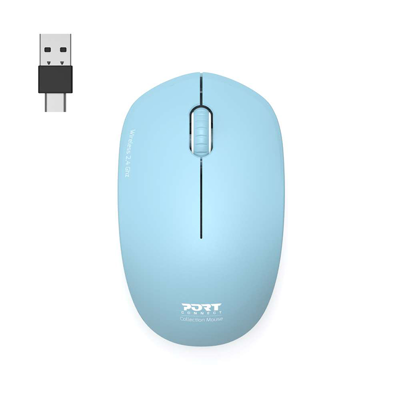 900544_wr_01.jpg Port Connect MOUSE COLLECTION II WIRELESS Azur - Image 1