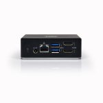 Port USB Type-C to 1 x RJ45|2 x USB3.1 Gen1|2 x HDMI|1 x Type-C|1 x USB3.1 Gen1 | Apple Charging 2.4A|1 x Aux Dock - Black - Image 3