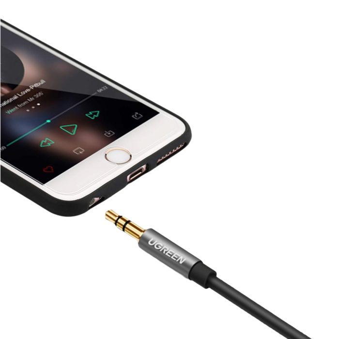 UGREEN AV118 3.5mm AUX Extension Cable 1m – Male to Female –(Black) - Image 4