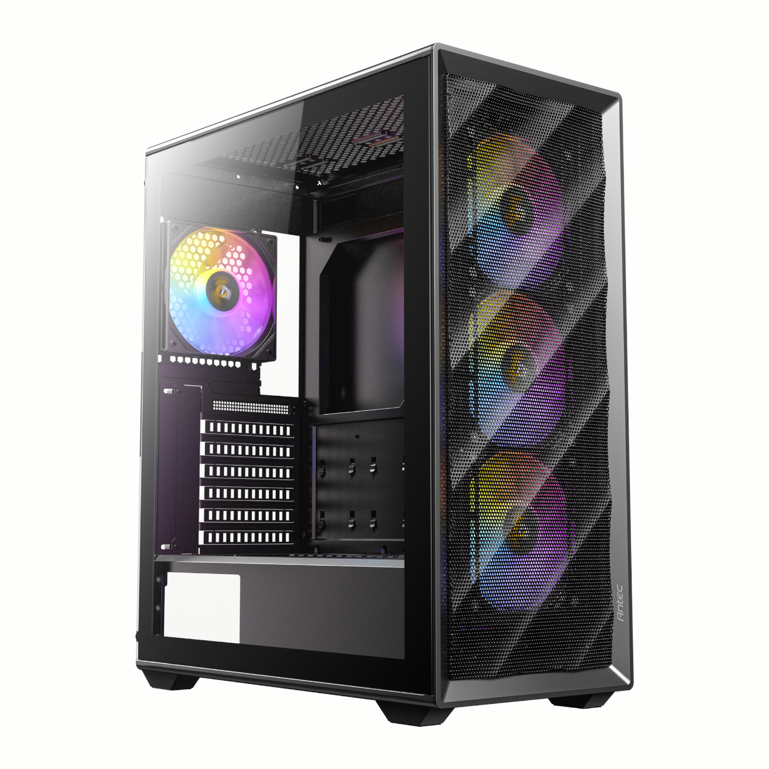 Antec_AX85-ARGB_wr_01a-1.jpg Antec AX85 ATX ARGB Mid-Tower Gaming Chassis - Black - Image 1