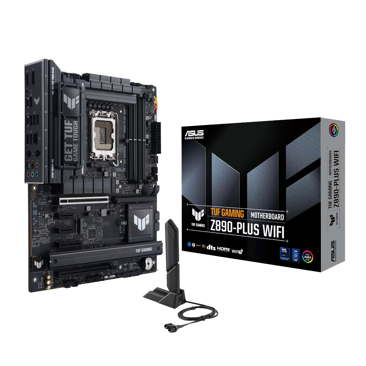 Asus_TUFGAMINGZ890-PLUSWIFI_wr_01b.jpg Asus TUF Gaming Z890-PLUS WIFI Intel LGA1851 ATX Gaming Motherboard - Image 1