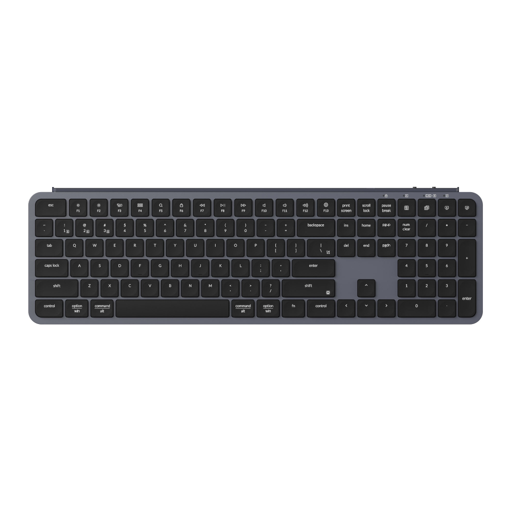 B6P-K1_wr_01a.jpg Keychron B6 Pro Ultra-Slim 100% Wireless Keyboard – Space Grey - Image 1