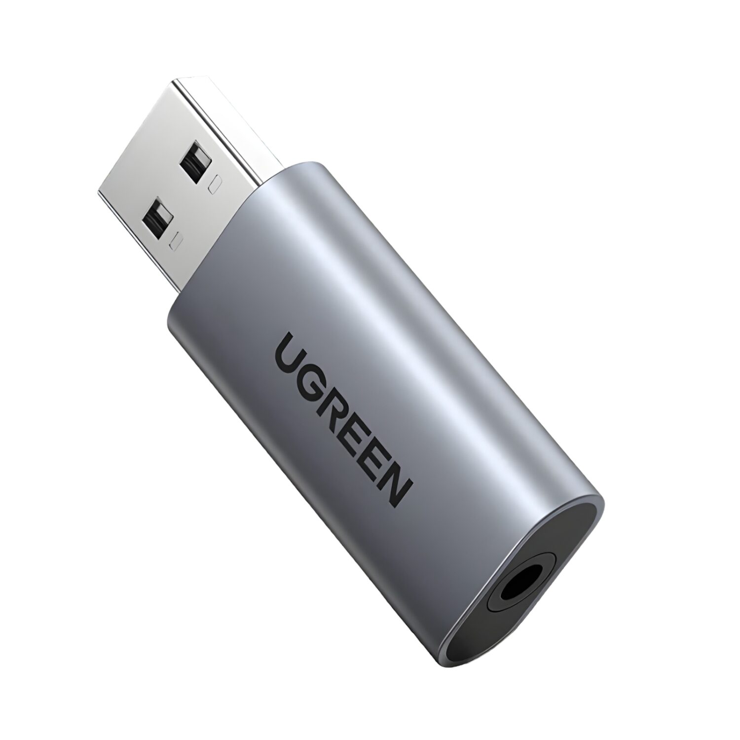 CM383-80864-wr-02.jpg UGREEN CM383-80864 USB-A to 3.5mm Audio Jack External Sound Adapter - Silver - Image 1