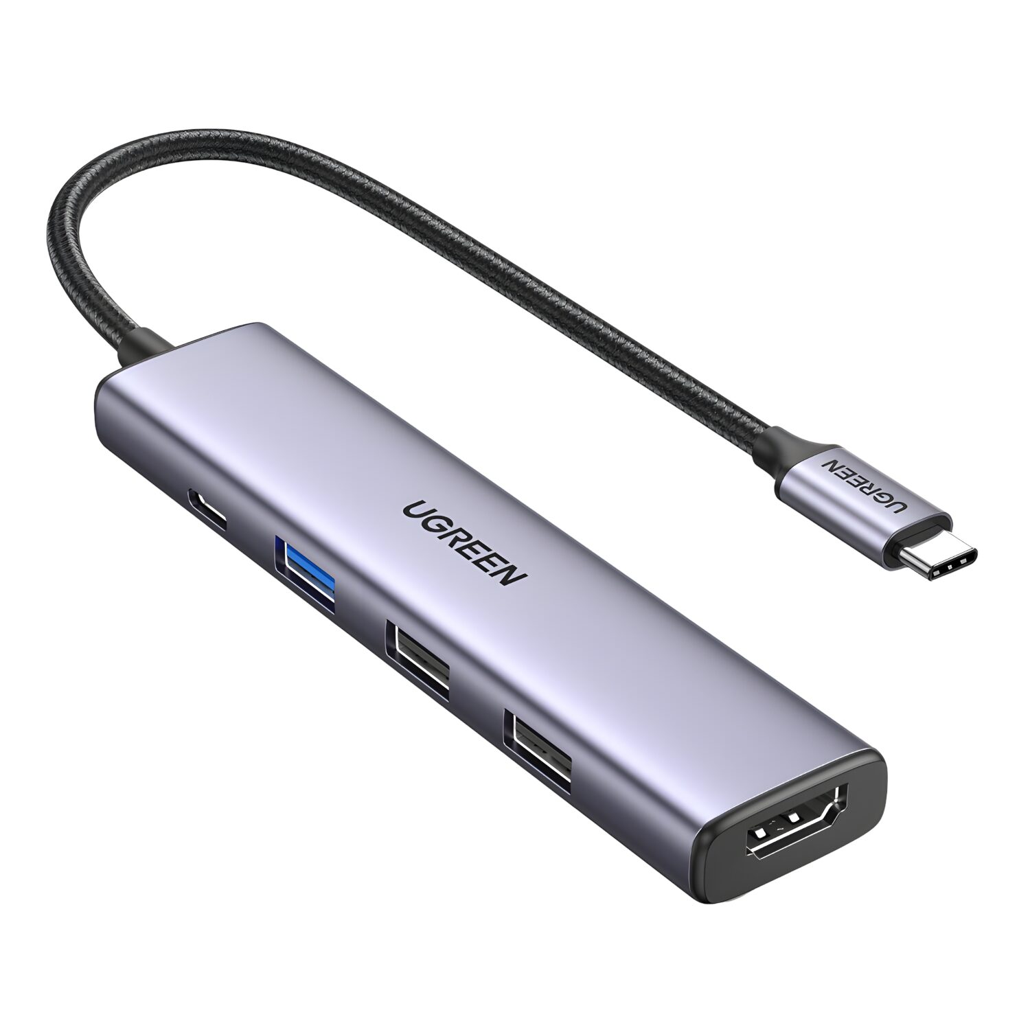 CM478-15495-wr-01.jpg UGREEN Revodok 5-in-1 Type-C Hub | 4K HDMI | Type-C | USB3.0 | USB2.0 - Image 1