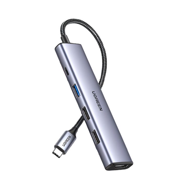 UGREEN Revodok 5-in-1 Type-C Hub | 4K HDMI | Type-C | USB3.0 | USB2.0 - Image 2