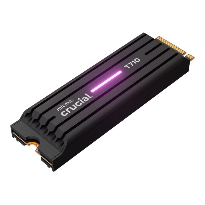 Crucial T710 1TB M.2 NVMe Gen5 NAND SSD with Heatsink - Image 3