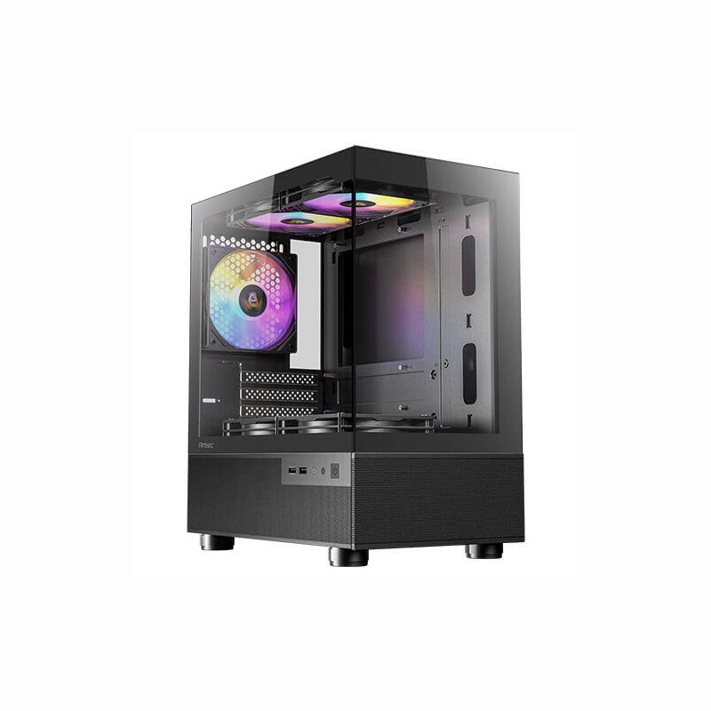 CX200M-ELITE-B_wr_01.jpg Antec CX200M Elite Micro-ATX | ITX RGB Mini-Tower Gaming Chassis - Black - Image 1
