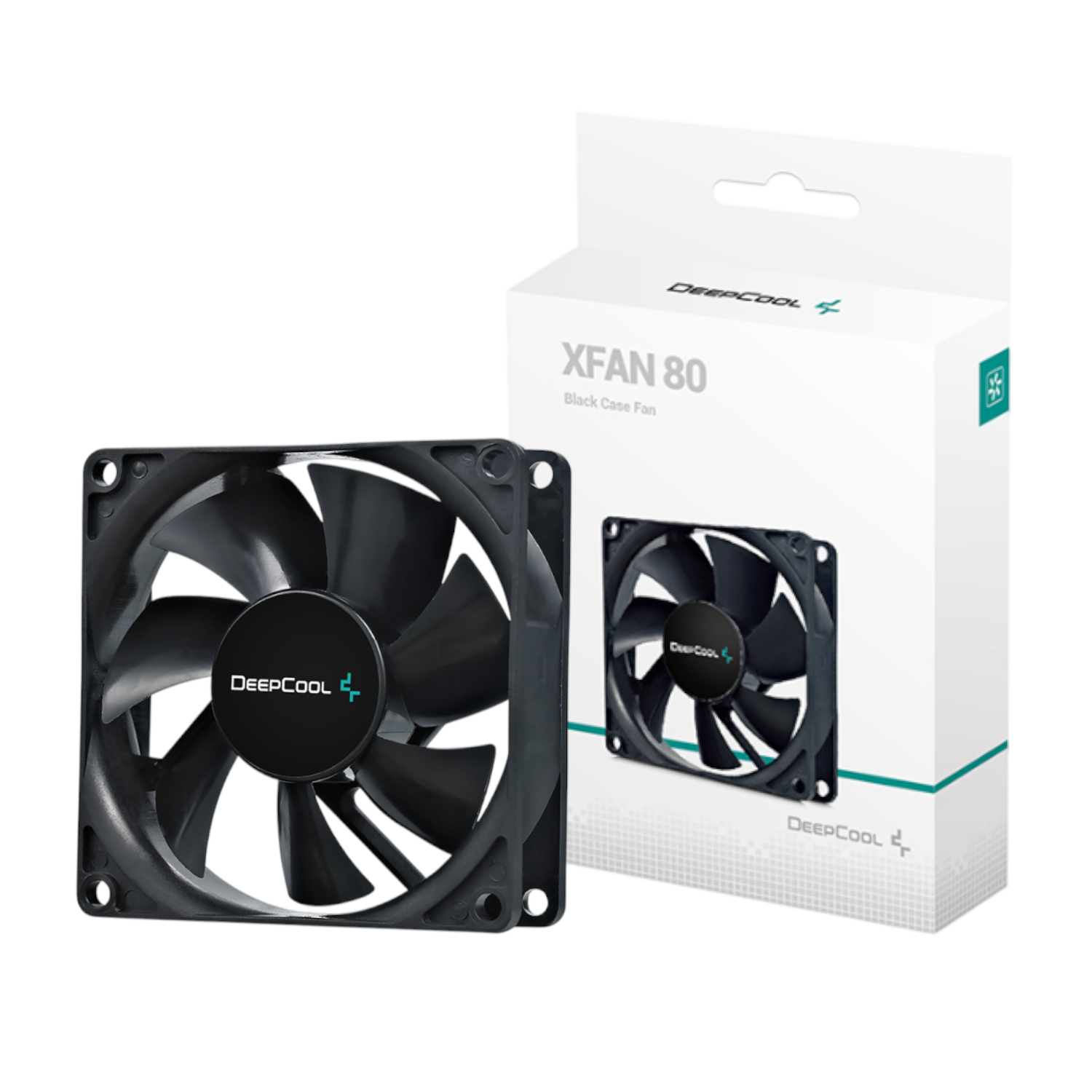 DP-FDC-XF80_DeepCool-XFAN-80mm-Case-Fan-Black_wr_01.jpg DeepCool XFAN 80mm Case Fan - Black - Image 1