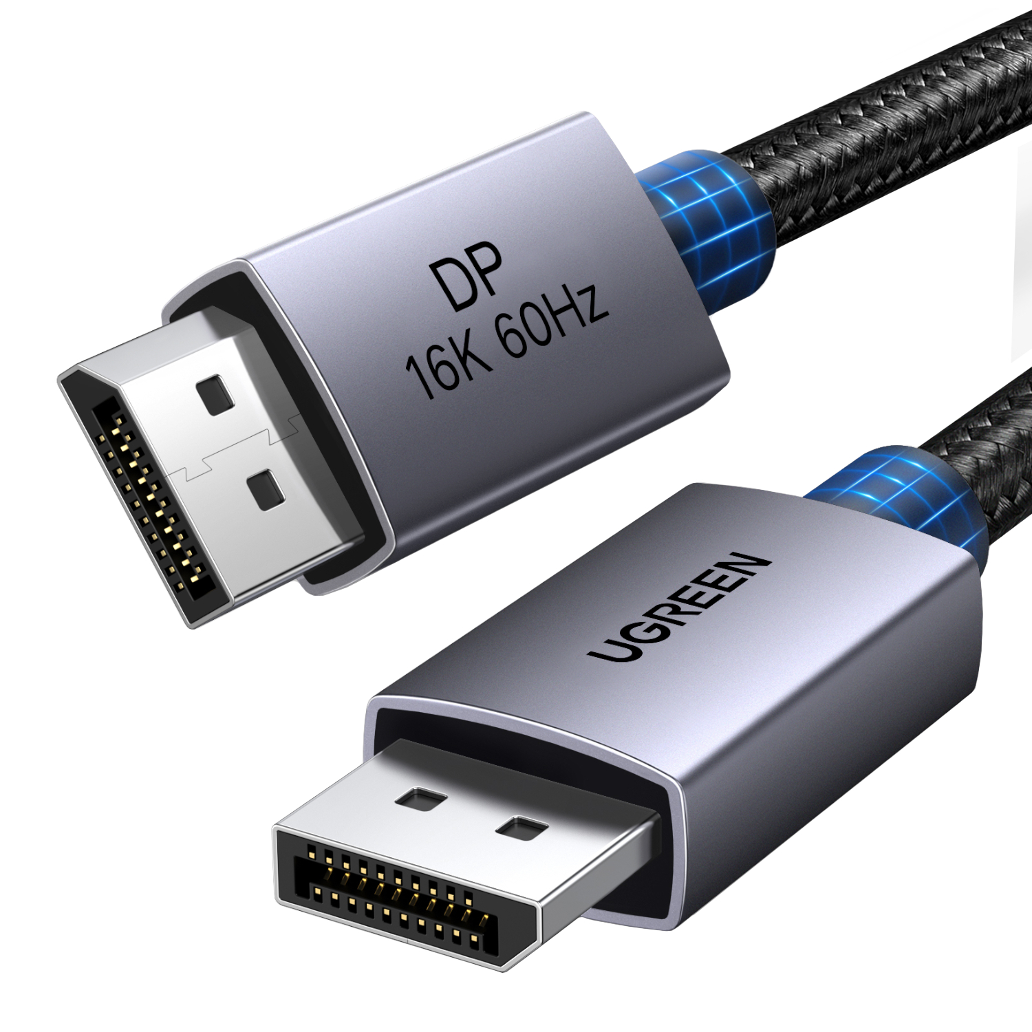 DP131-55567_UGreen-DP131-DisplayPort-2.1-80Gbps-16K-60Hz-1M-Braided-Cable-Black-Grey_wr_01a.jpg UGREEN DP131 DisplayPort 2.1 Braided Cable 1M ( 80Gbps | 16K | 60Hz ) - Black/Grey - Image 1