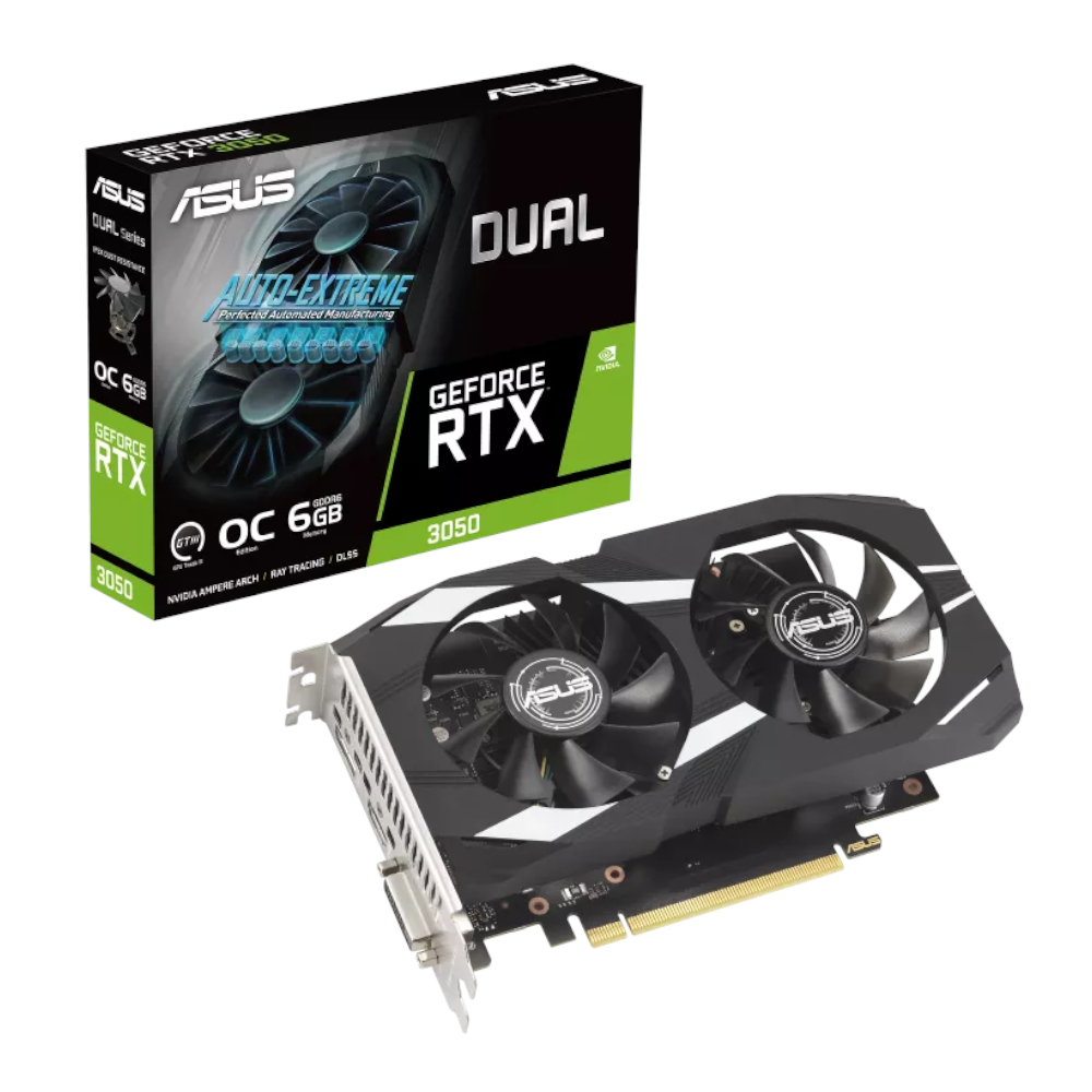 DUAL-RTX3050-O6G_wr_01-1.jpg ASUS Nvidia GeForce RTX 3050 Dual OC 6G Graphic Card - Image 1