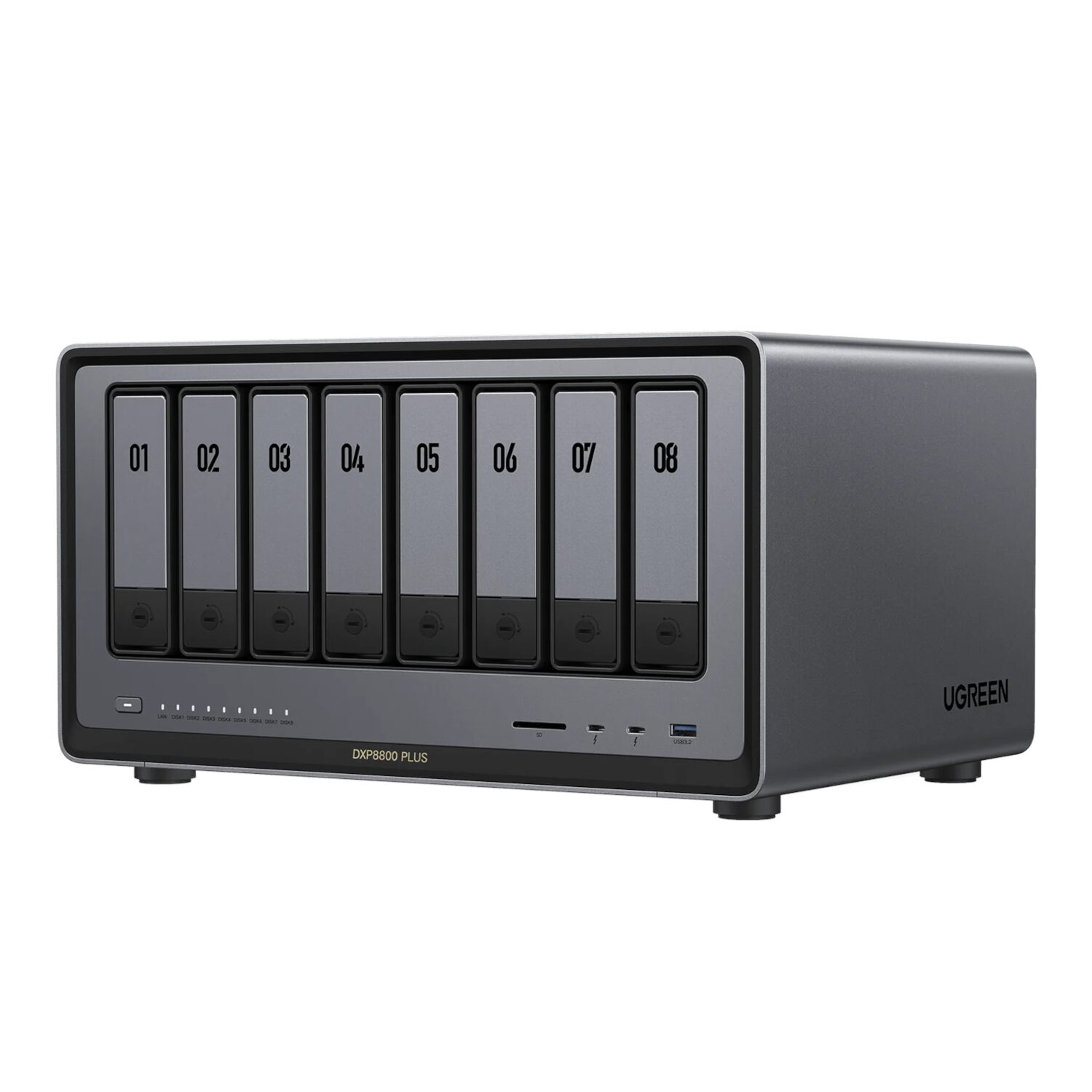 DXP8800PLUS-35127B-WR-01.jpg UGREEN NASync DXP8800 Plus 8-Bay NAS - Image 1