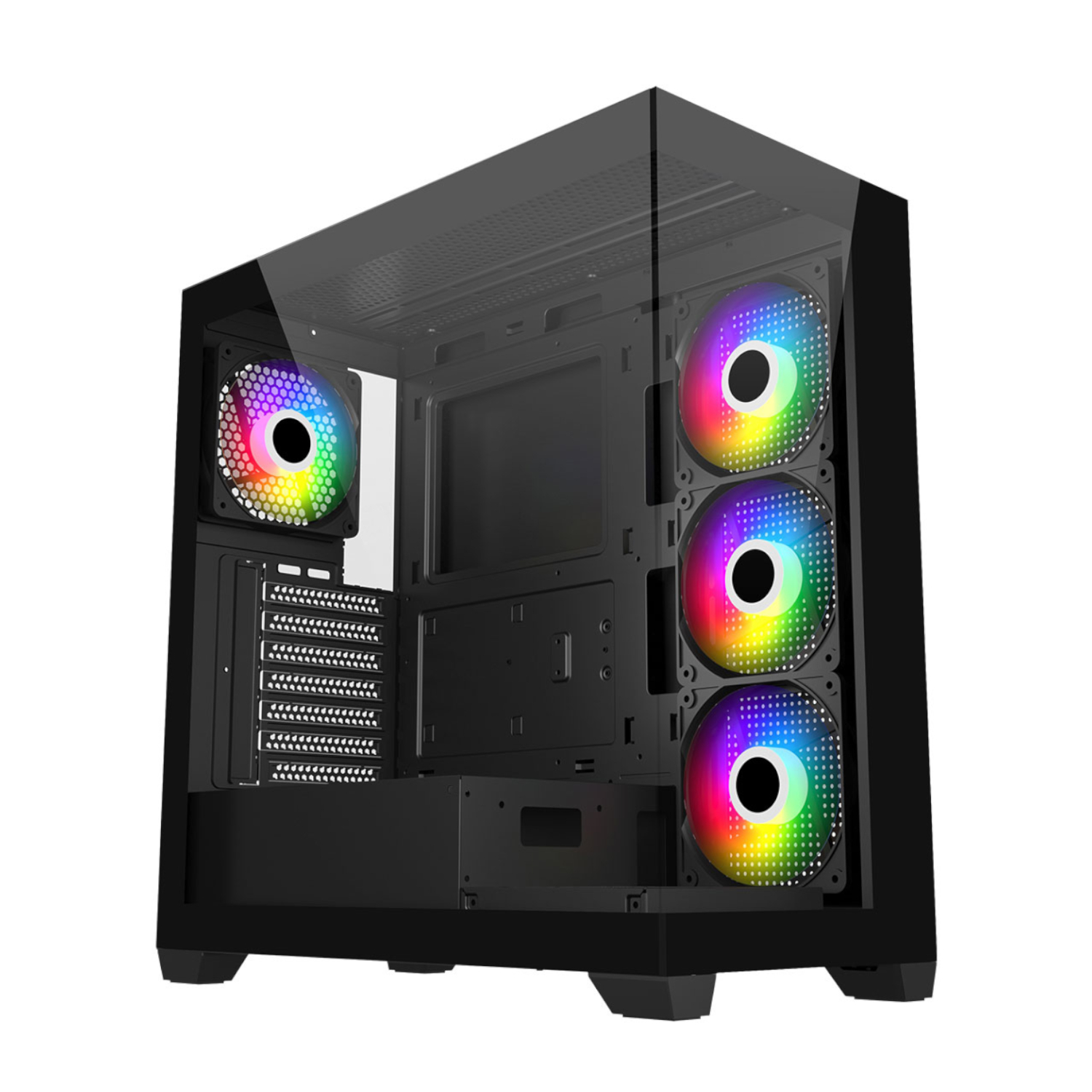FSP_M340-BA_wr_01a-1.jpg FSP M340 ARGB ATX Gaming Chassis - Black - Image 1