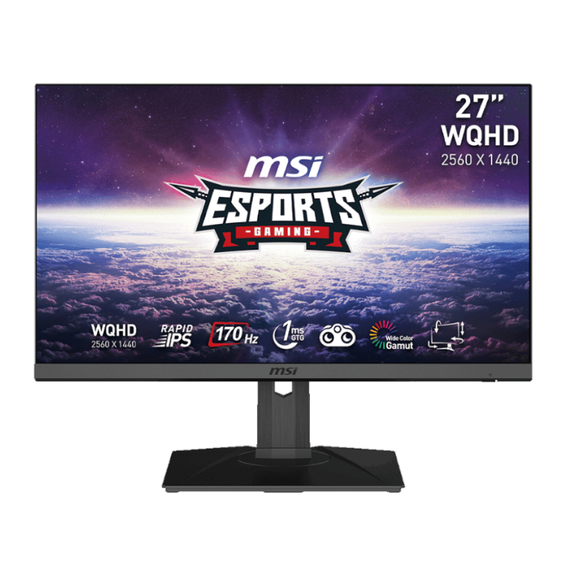 G272QPF_wr_01b.jpg MSI G272QPF 27" WQHD IPS 170Hz 1ms Flat Gaming Monitor - Image 1