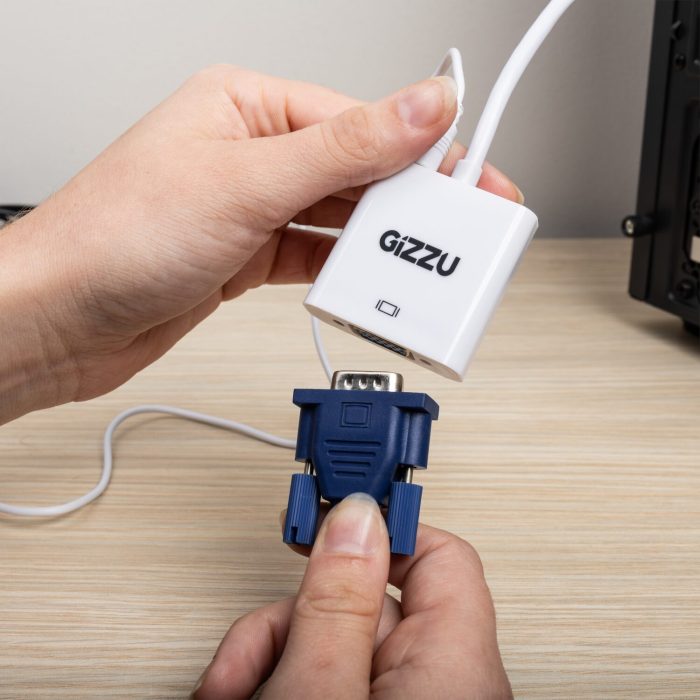 Gizzu 1080P HDMI to VGA Adapter with Audio - Image 3