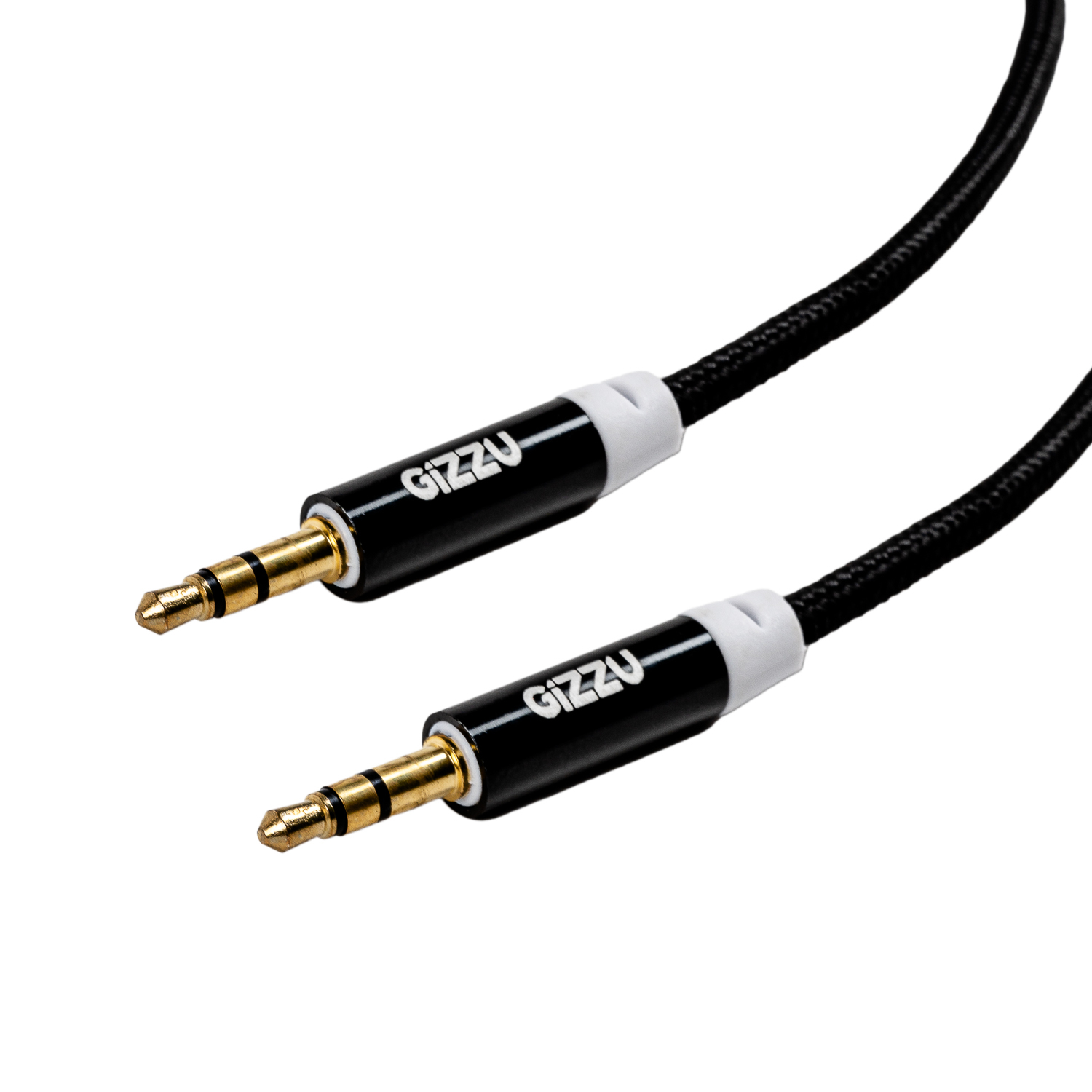 GCP35MM3_wr_01a.jpg Gizzu 3.5mm AUX Cable 2m - Black - Image 1