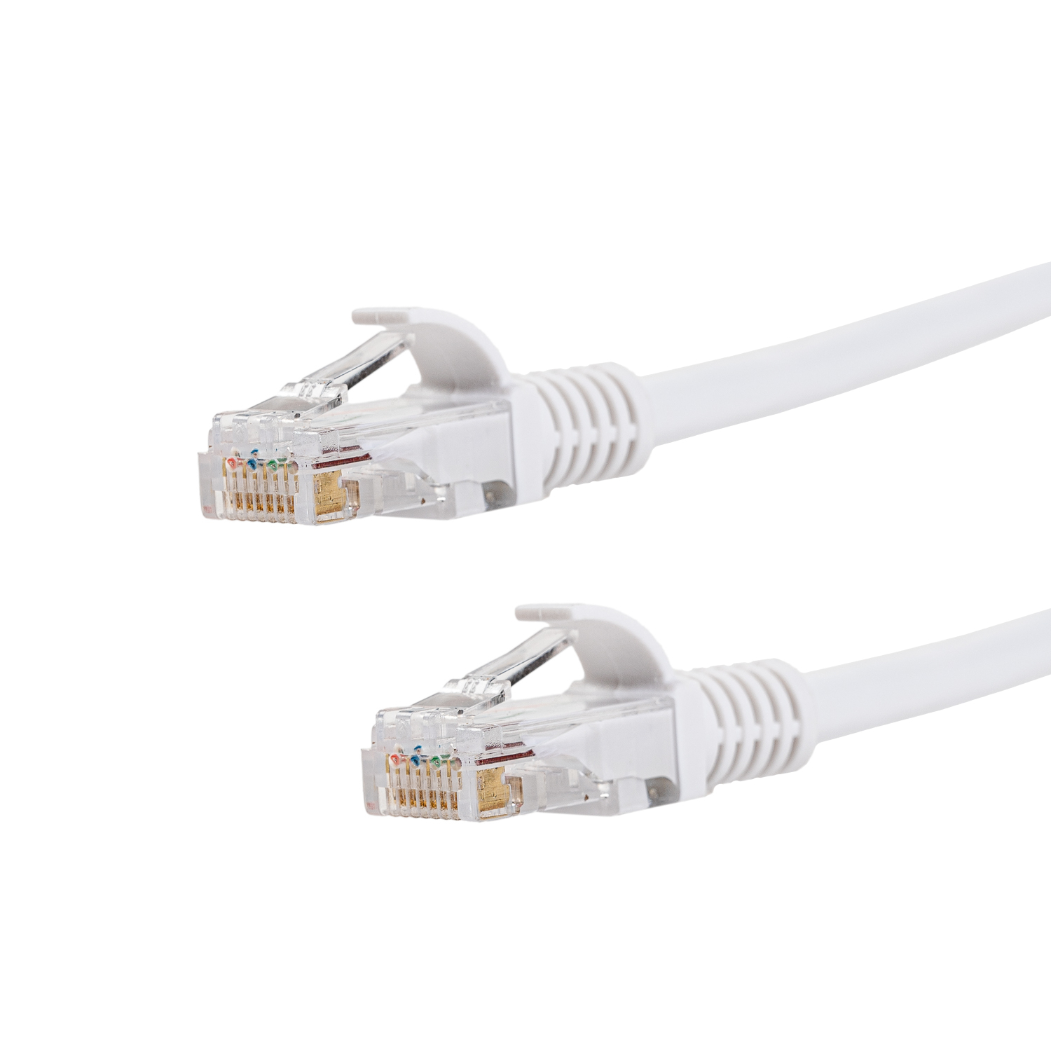 GCPCAT6005-WH_wr_01a.jpg Gizzu Cat6 UTP Fly Lead Ethernet Network Cable 50cm – White - Image 1