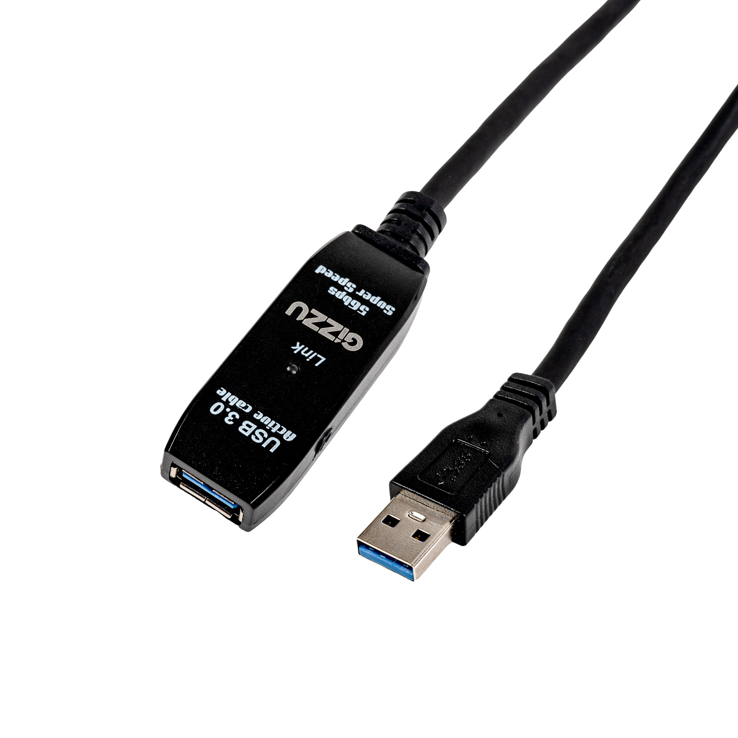 GCPU3UE10A-0128-Edit1500x1500-96DPI.jpg Gizzu USB3.0 Active Extension Cable 10m - Image 1