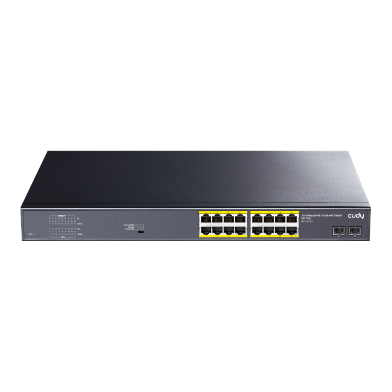 GS1020PS2_wr_01a.jpg Cudy 16-Port PoE+ Unmanaged Switch - Image 1