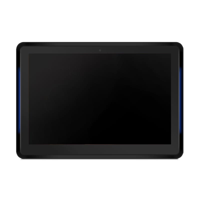 HRIAT-10NL-BLK_wr_01.jpg Android 6.0 10.1" AIO RK3288 A17 2GB RAM 8GB storage POE with LED colour Bar for meeting room signage and access control - Black - Image 1