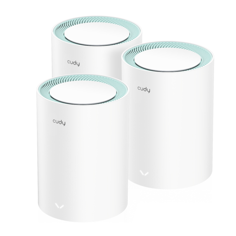 M1300-3PACK_wr_01.jpg Cudy AC1200 Wi-Fi Mesh Kit 3 Pack With Gigabit - Image 1