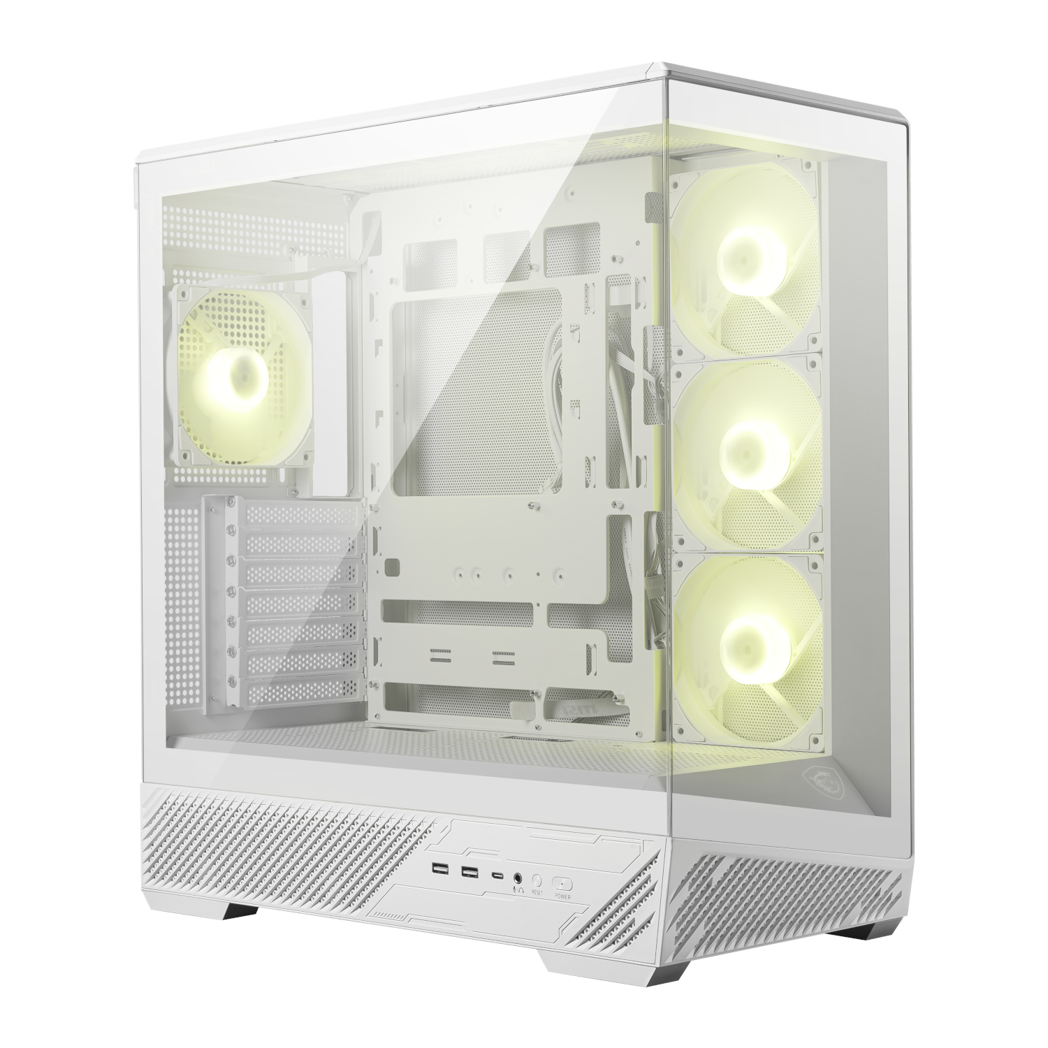 MAG-PANO-130R-PZ-WH_MSI-MAG-PANO-130R-PZ-ATX-Gaming-Chassis-White_wr_01.jpg MSI MAG PANO 130R PZ ATX Gaming Chassis - White - Image 1