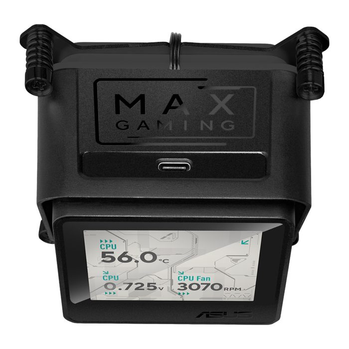 Asus MAX Gaming LC 360 ARGB LCD All-in-one CPU Liquid Cooler - Black - Image 5