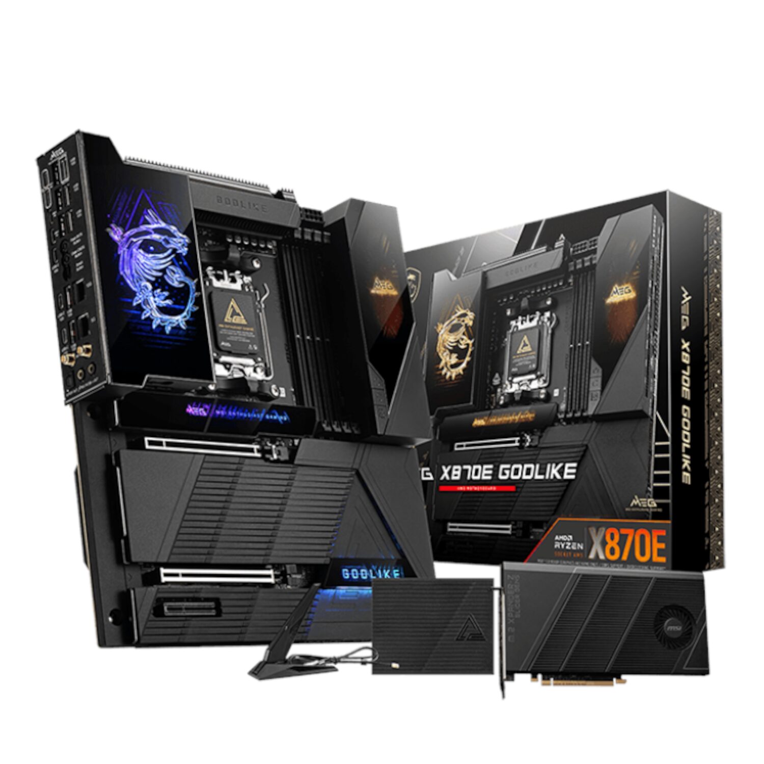 MEGX870EGODLIKE-WR-01.jpg MSI MEG X870E GODLIKE E-ATX AM5 Motherboard with Wi-Fi 7 - Image 1