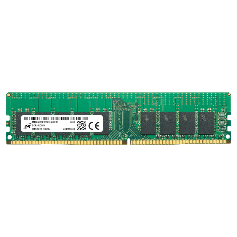 MTA18ASF2G72PDZ-3G2R1R_wr_01.jpg Micron MTA18ASF2G72PDZ-3G2R1R 16GB 3200Mhz DDR4 RDIMM Memory - Image 1
