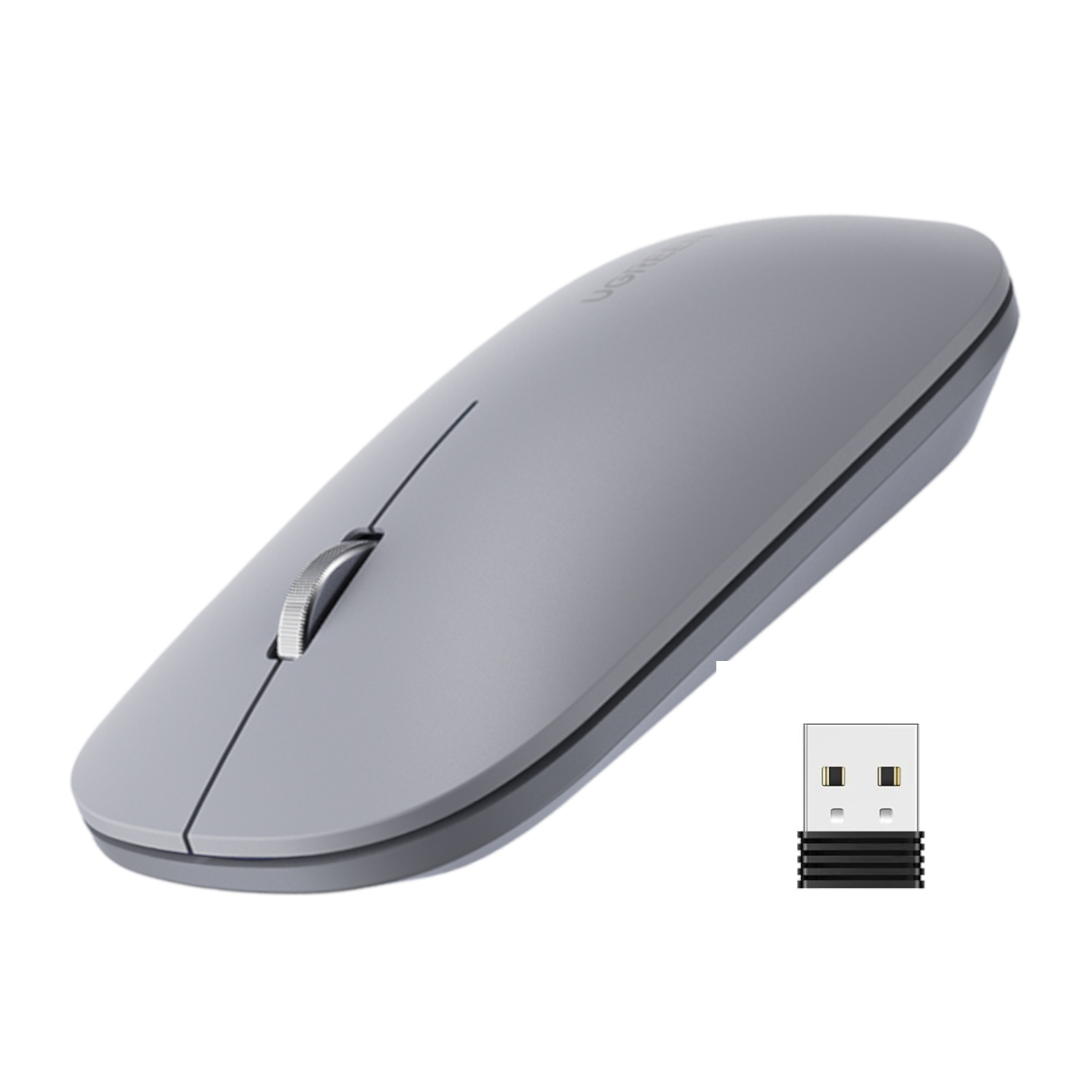 MU001-90373_UGreen-Portable-2.4GHz-Wireless-Mouse-Grey_wr_01.jpg UGREEN Portable 2.4GHz Wireless Mouse - Grey - Image 1