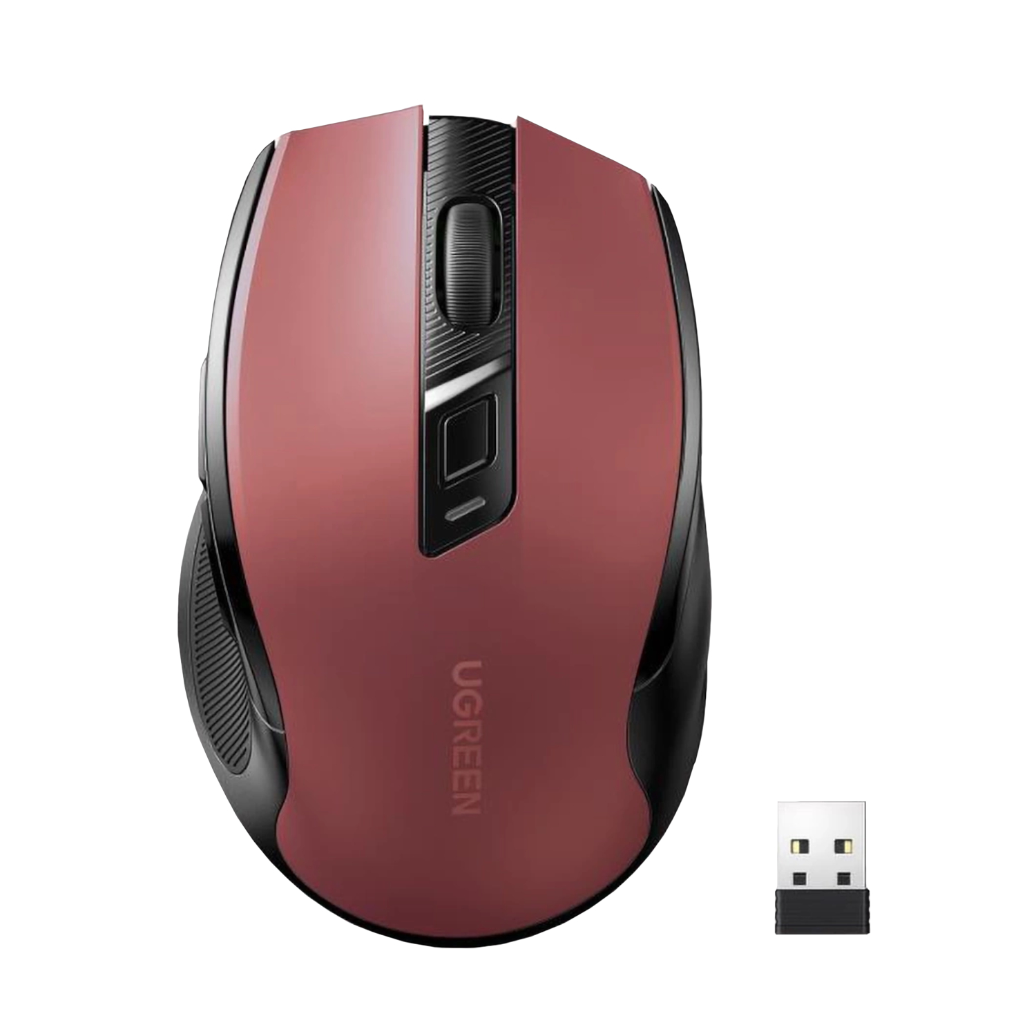 MU006-25752_UGreen-MU006-2.4GHz-Wireless-Optical-Mouse-Red_wr_01.jpg UGREEN MU006 2.4GHz Wireless Optical Mouse - Red - Image 1