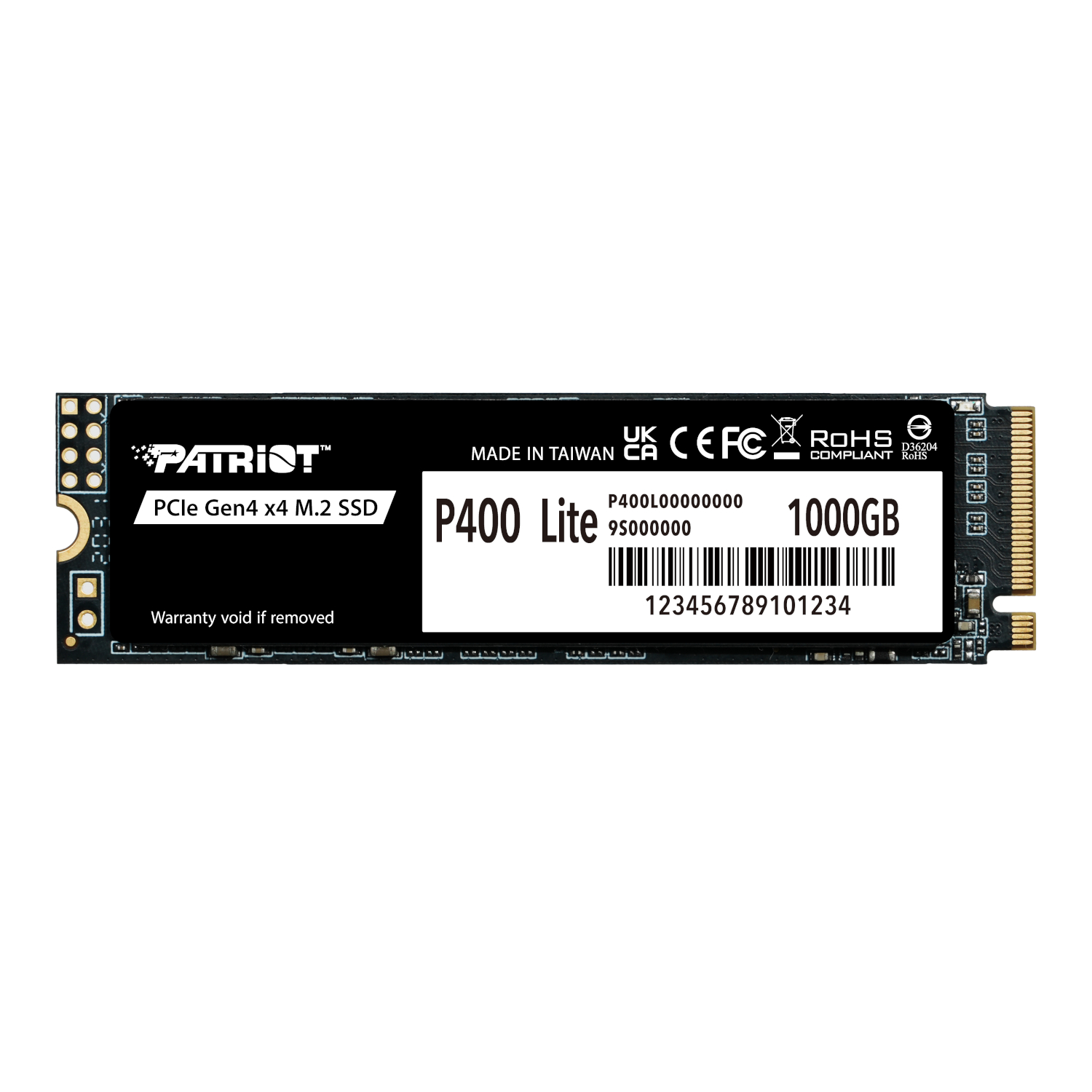 P400LP1KGM28H_Patriot-P400-Lite-1TB-M.2-PCIe-Gen-4-x4-NVMe-SSD_wr_01.jpg Patriot P400 Lite 1TB M.2 PCIe Gen 4 x4 NVMe SSD - Image 1