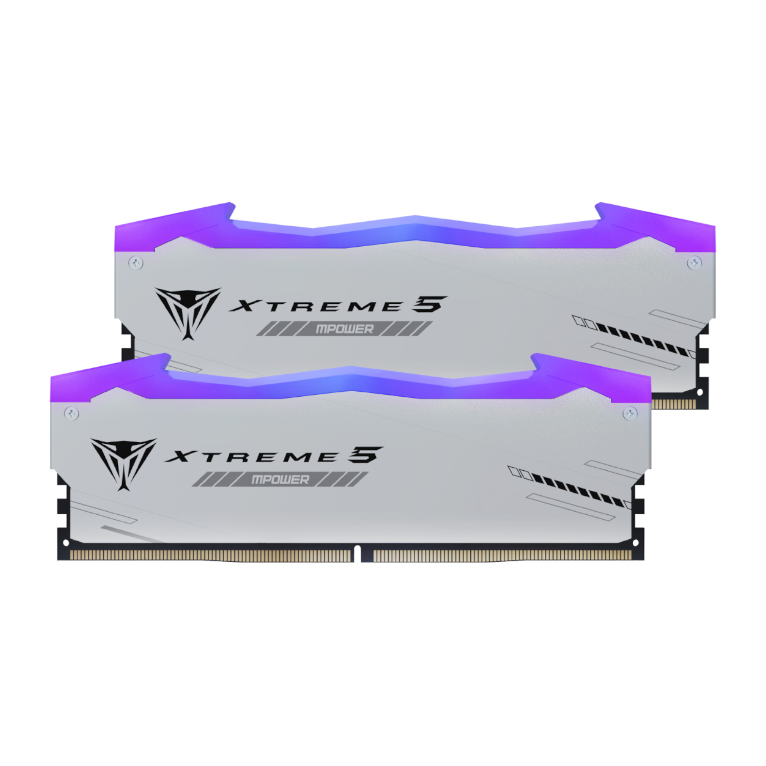 PATRIOT_PVXR532G60C30KM_wr_01a-1.jpg Patriot Viper Xtreme 5 RGB MPower 32GB 6000MHz DDR5 Desktop Gaming Memory Kit - Silver - Image 1