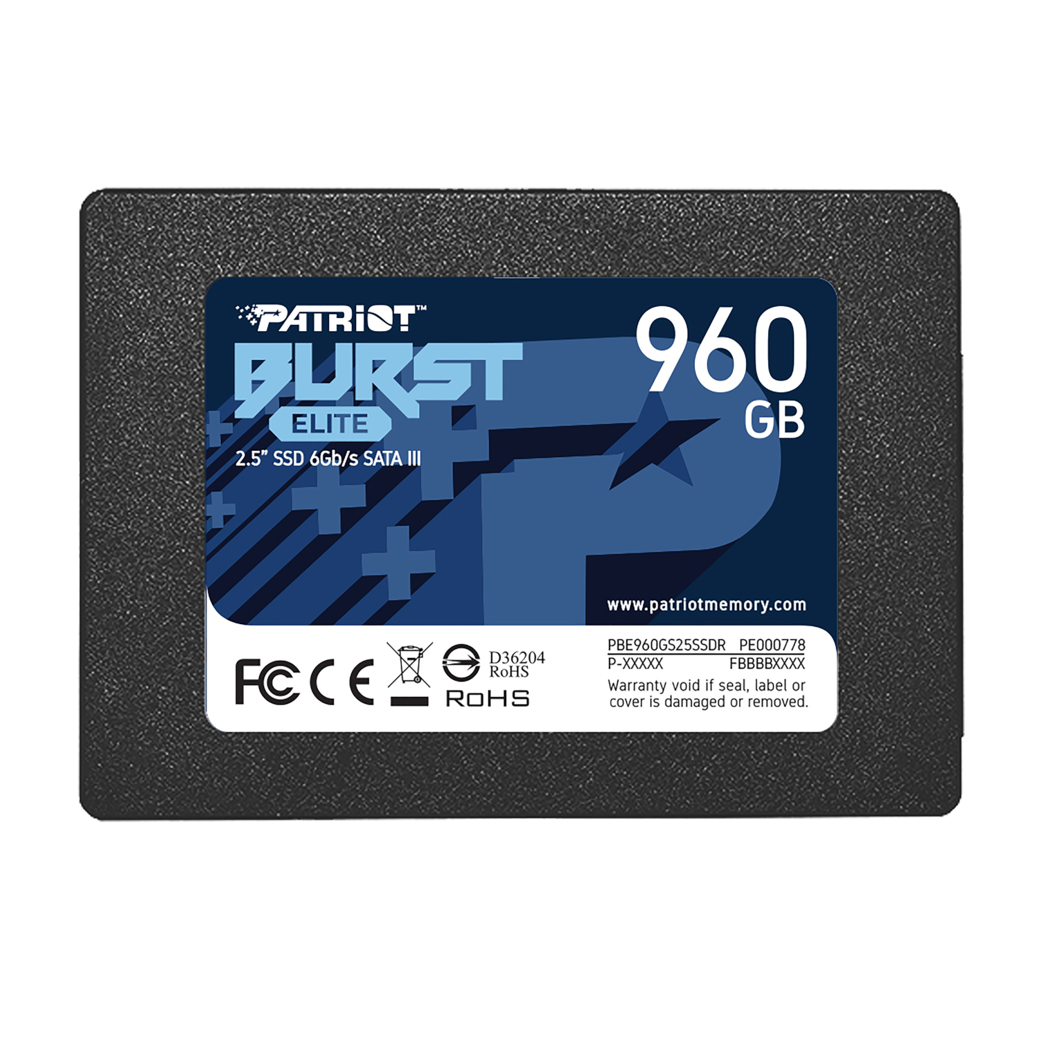PBE960GS25SSDR_Patriot-Burst-Elite-960GB-2.5-inch-SATA-III-SSD-Black_wr_01.jpg Patriot Burst Elite 960GB 2.5" SATA III SSD - Image 1