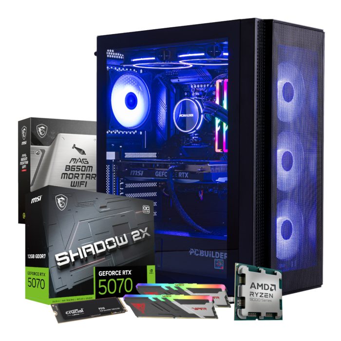 PCBuilder Ryzen 7 9700X TACTICIAN Windows 11 Gaming PC - Image 2