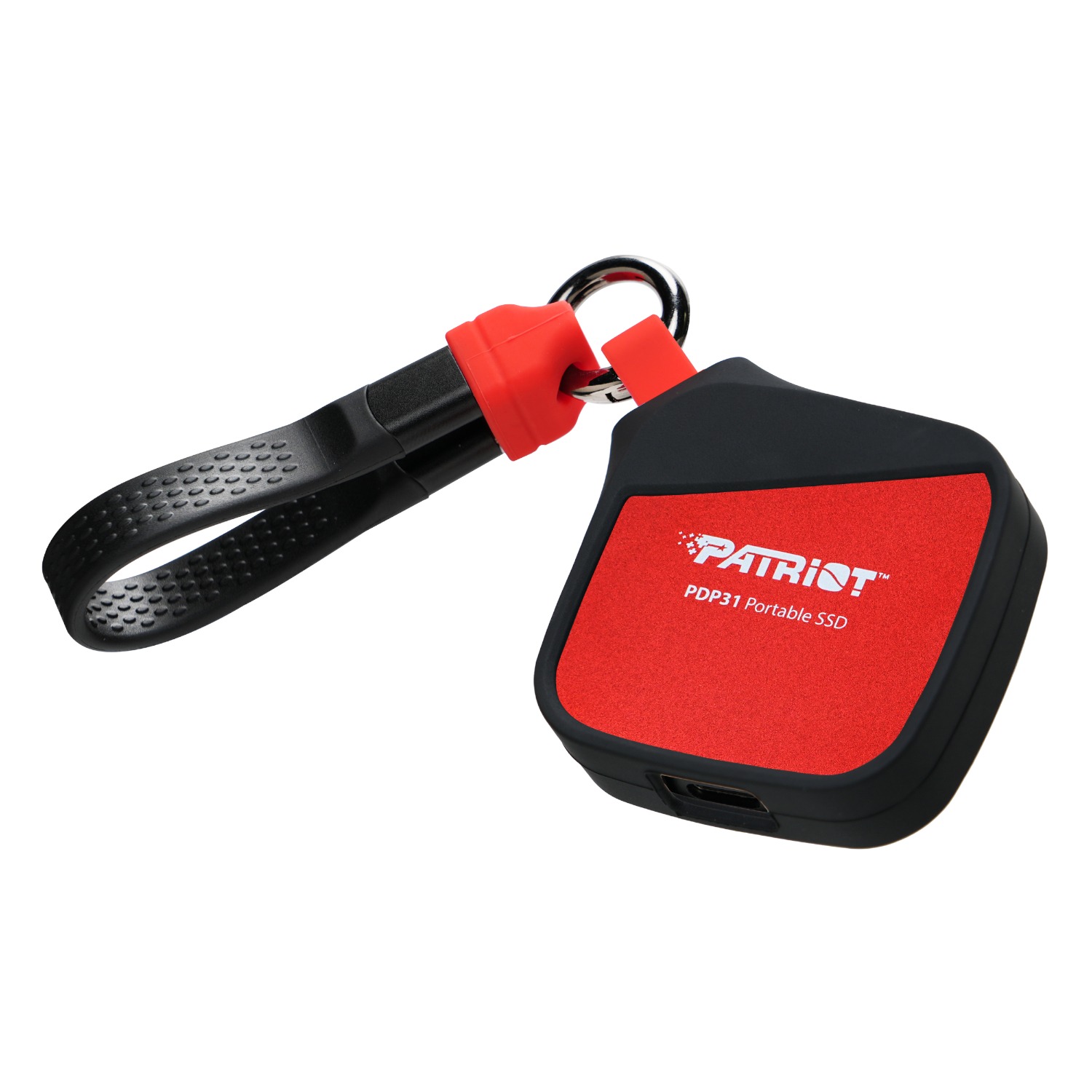 PDP31500G23UCK_Patriot-PDP31-500GB-Type-C-Portable-SSD-Red_Black_wr_03.jpg Patriot PDP31 500GB Type-C Portable SSD - Red / Black - Image 1