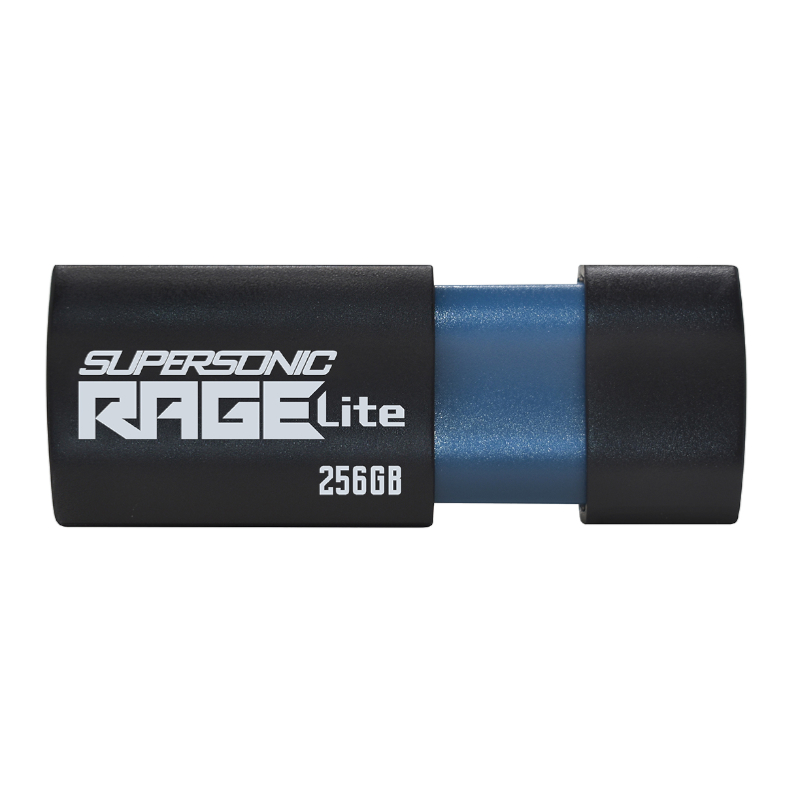 PEF256GRLB32U_wr_01.jpg Patriot Rage Lite 256GB USB3.2 Flash Drive - Black - Image 1