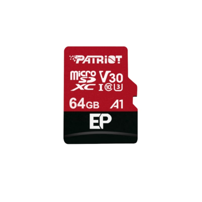 PEF64GEP31MCX_wr_01.jpg Patriot EP V30 A1 64GB Micro SDXC Card + Adapter - Image 1
