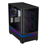 Asus Prime AP202 ARGB Curved Tempered Glass Micro-ATX Chassis – Black - Image 4
