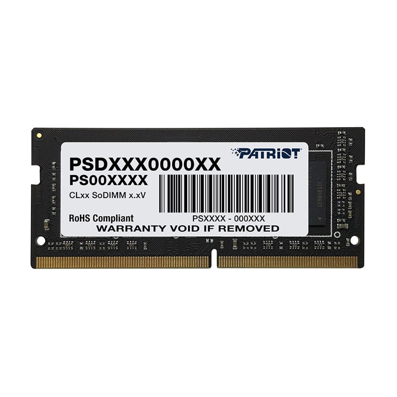 PSD44G266681S_wr_01.jpg Patriot Signature Line 4GB DDR4 2666MHz Single Rank SODIMM Notebook Memory - Image 1