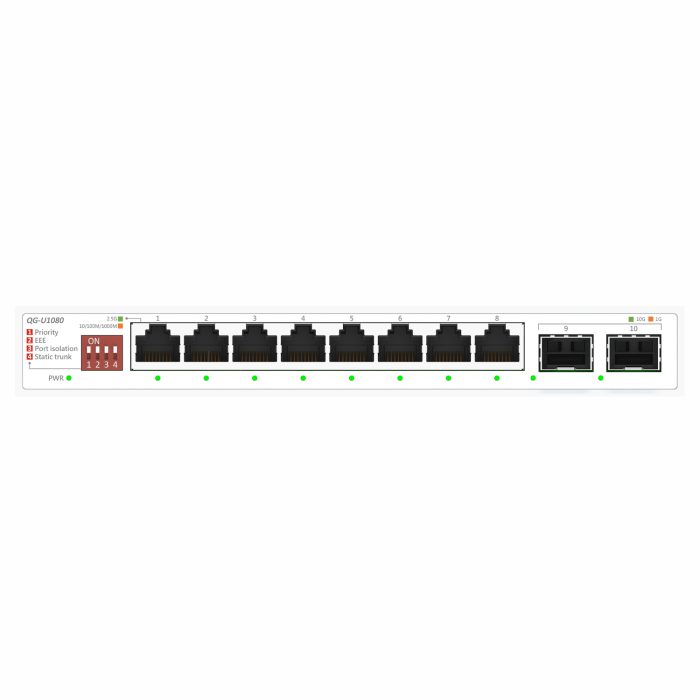 ASUS 8x2.5G + 2x10G SFP+ Unmanaged Network Switch- White - Image 3