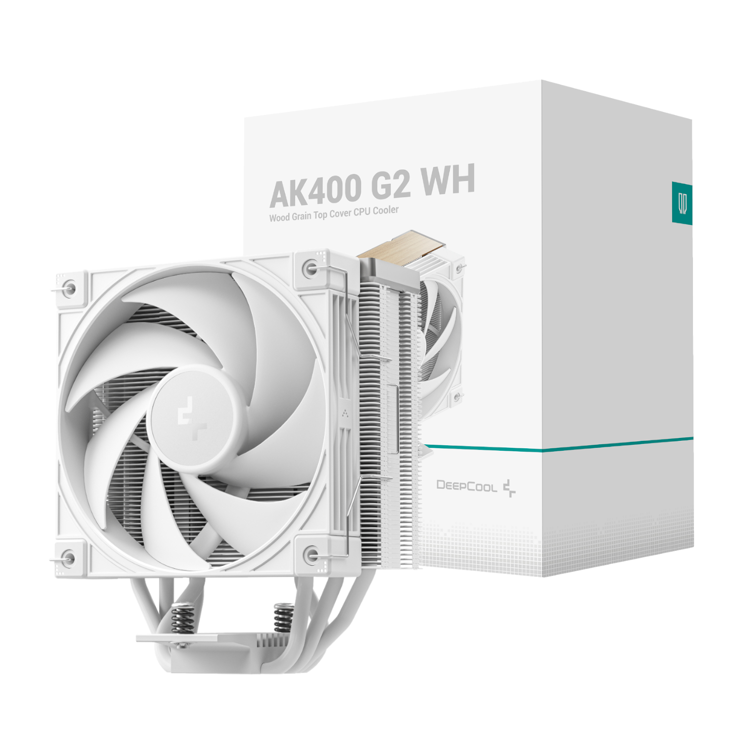 R-AK400G2-WHNNMN-GJD_DeepCool-AK400-G2-120mm-CPU-Air-Cooler-White_wr_01.jpg DeepCool AK400 G2 120mm CPU Air Cooler – White - Image 1