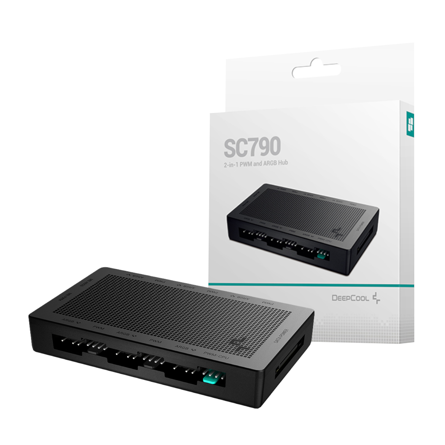 R-SC790-BKNSNN-G_DeepCool-SC790-6-Port-ARGB-PWM-Fan-Hub_wr_01.jpg DeepCool SC790 6 Port ARGB PWM Fan Hub - Image 1