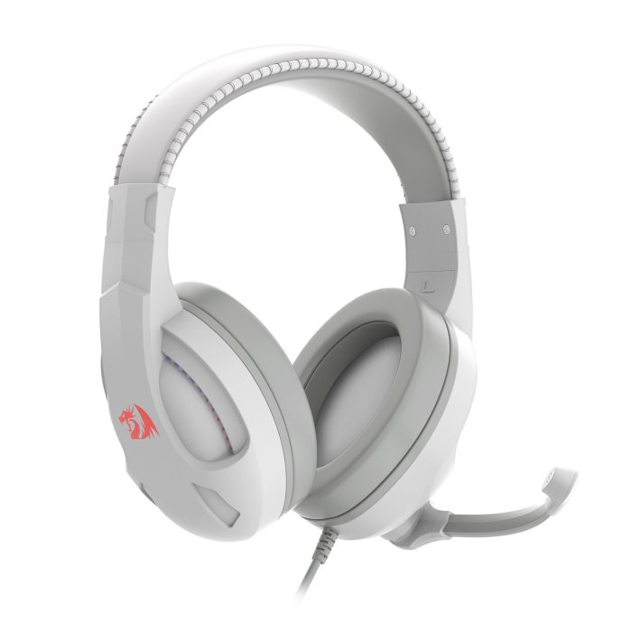 Redragon H211 CRONUS Surround Sound RGB Wired Gaming Headset – White - Image 2