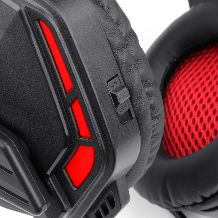 Redragon H220 THEMIS LED Wired Over-ear Gaming Headset – Black - Image 7