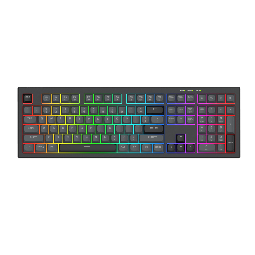 RD-K518-RGB-GB_wr_01.jpg REDRAGON CRUX Membrane Gaming Keyboard - Black - Image 1